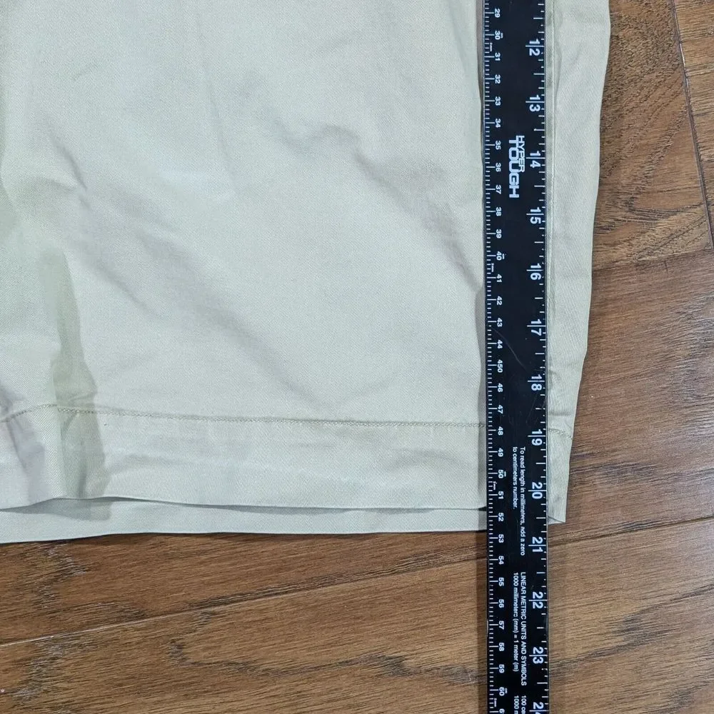 Polo Ralph Lauren Mens Shorts Sz 40 Beige Khaki Chino Stretch Classic Fit Casual